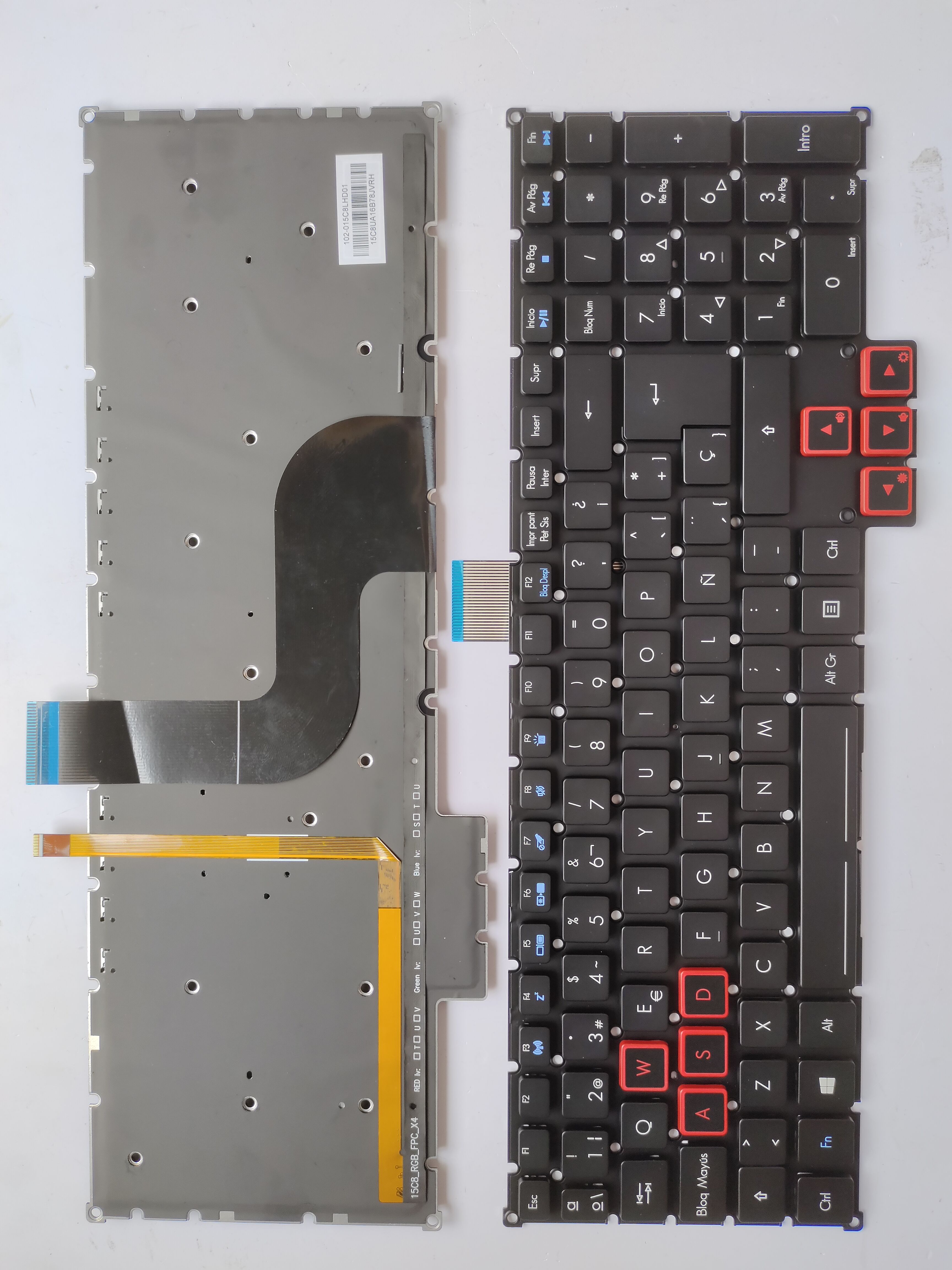 Picture of New Replacement Laptop Keyboard For ACER G9-591/G9-592/G9-593 red function key BLACK Backlit (OEM) SP Layout